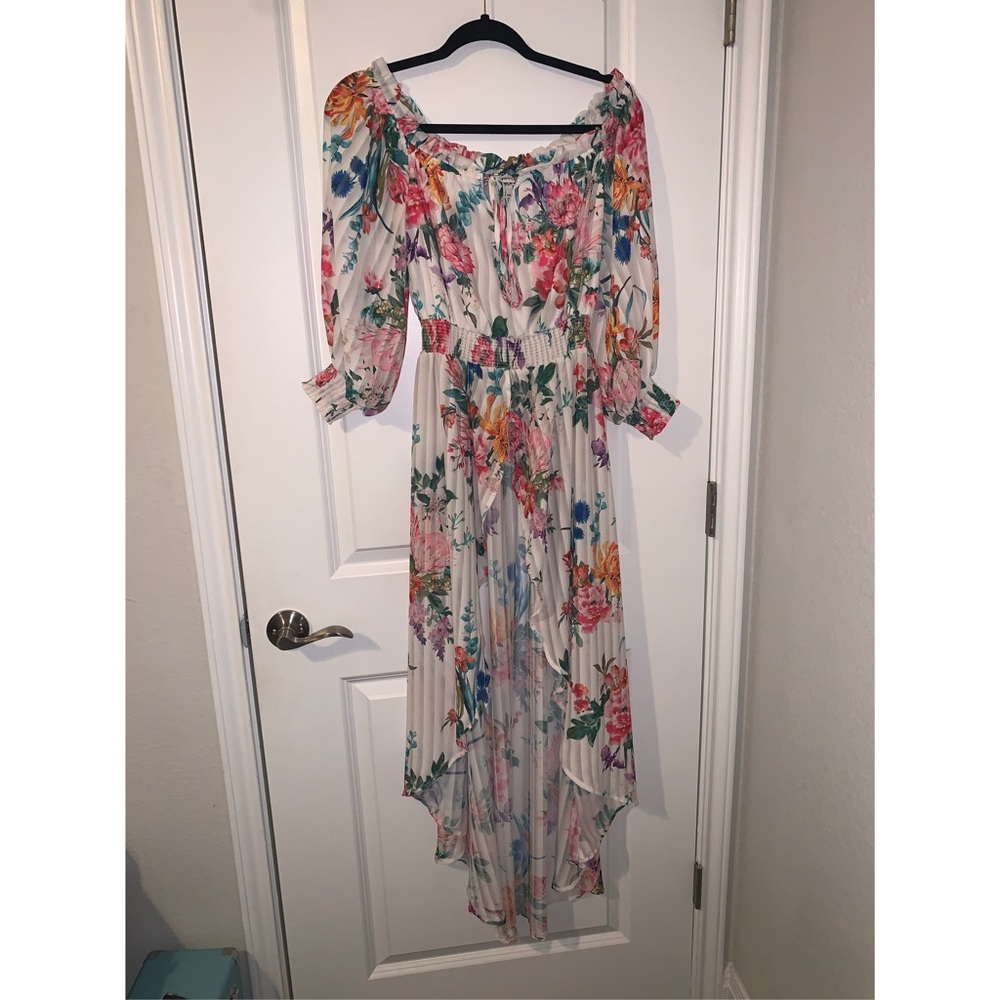 Women’s high/low off the shoulder top